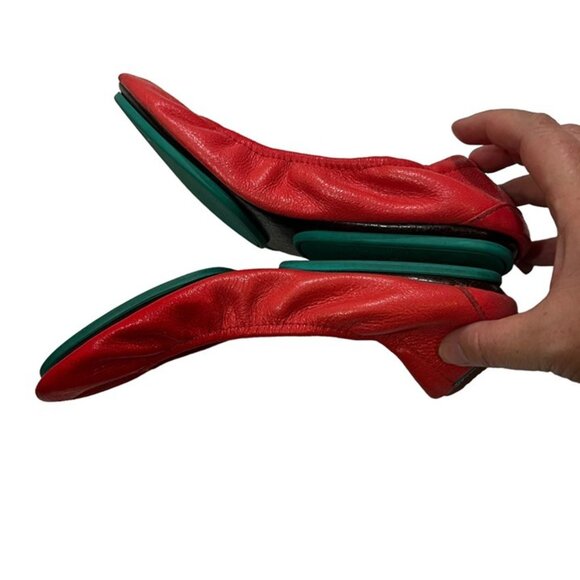 Tieks shoes women's 6 pink leather flats ballet round toe - Picture 6 of 8